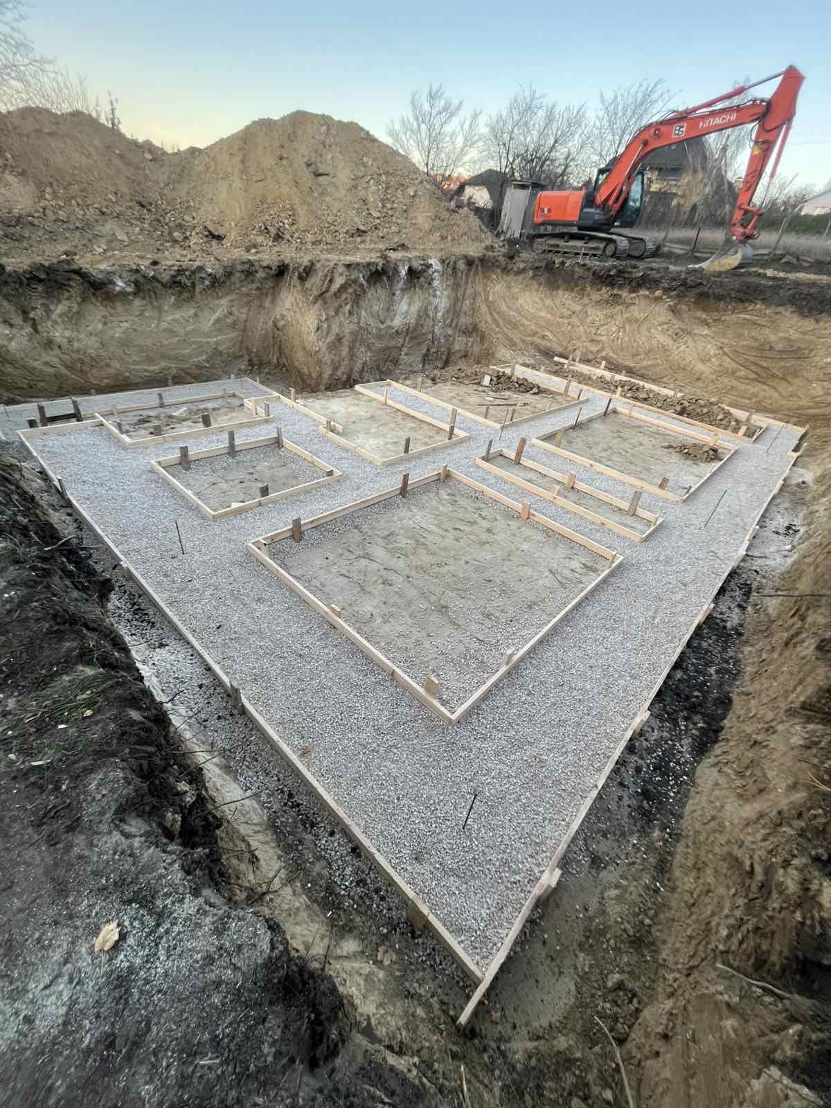 Fundație casă – cofraj și armare beton
